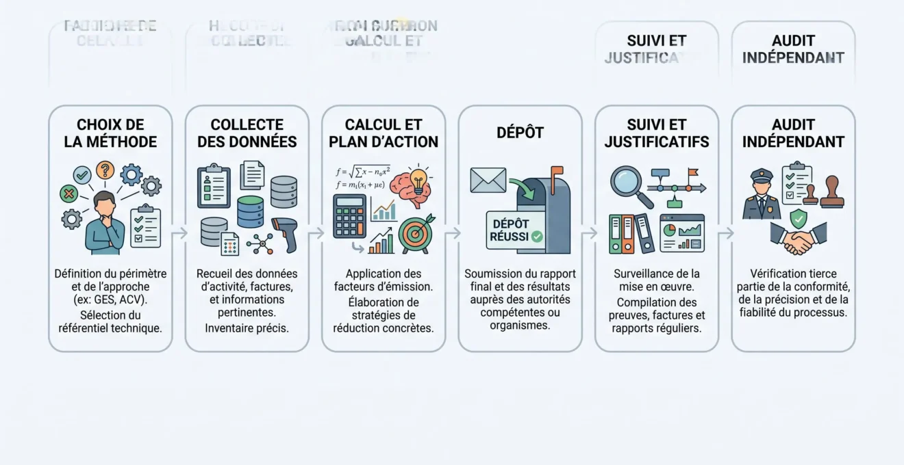 Étapes de montage d'un projet agricole Label bas-carbone